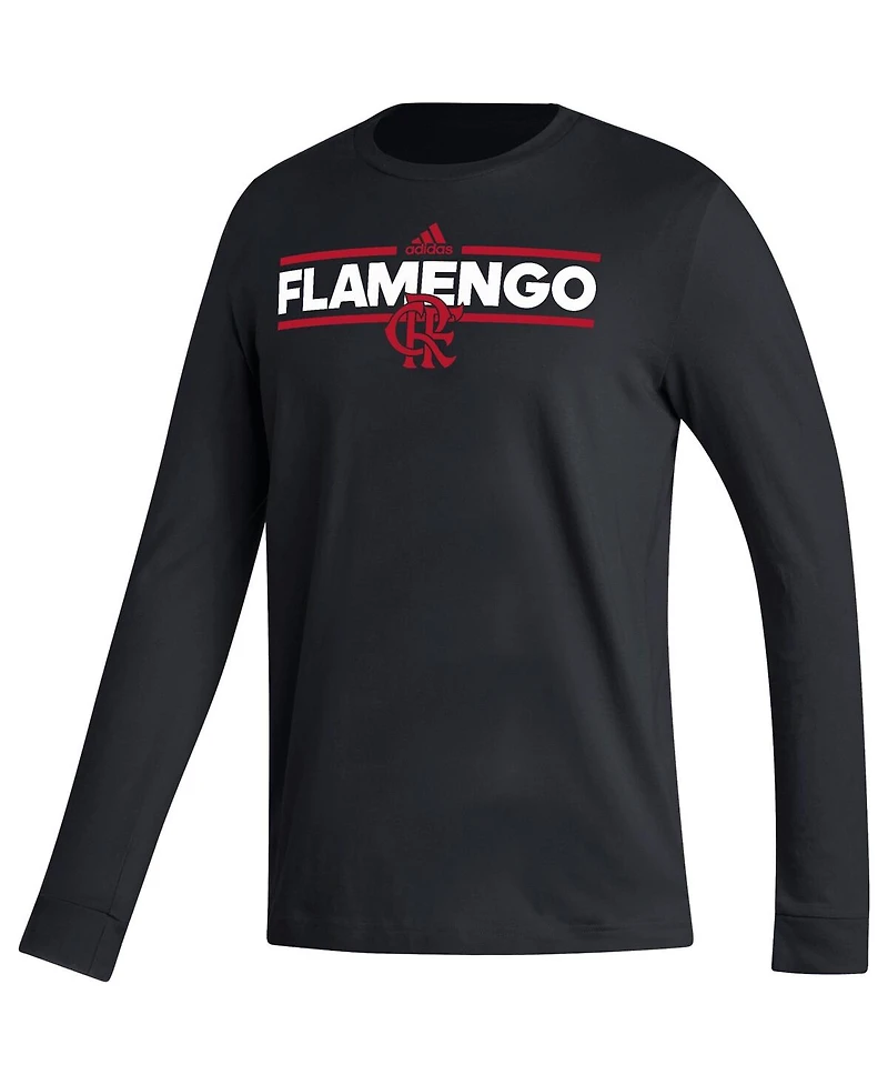 Men's adidas Black Cr Flamengo Dassler Long Sleeve T-shirt