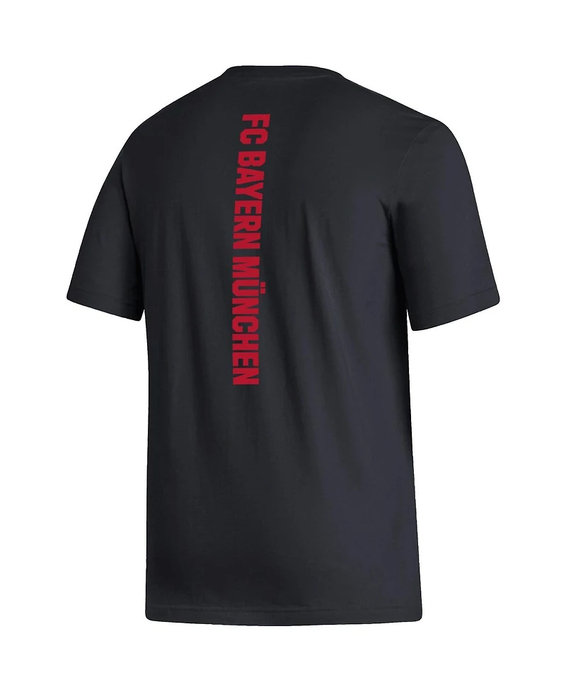 Men's adidas Black Bayern Munich Vertical Back T-shirt