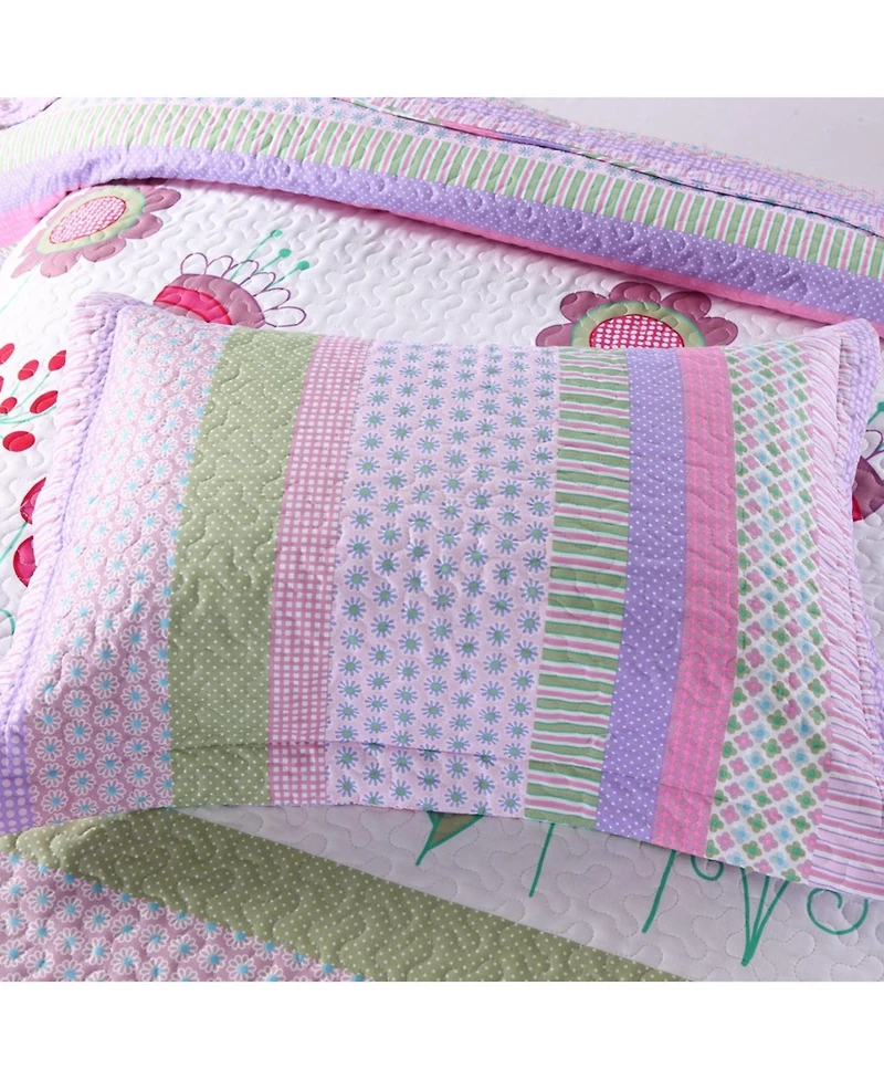MarCielo Kids Girls Quilt Set Bedspread Coverlet Set A14