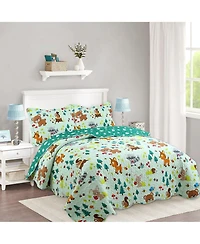 MarCielo Kids Girls Boys Quilt Set Bedspread Coverlet Set A81 - Twin