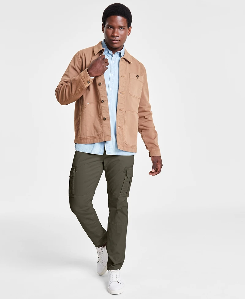 Sun + Stone Men's Payton Long Sleeve Denim Shirt, Created for Macy's
