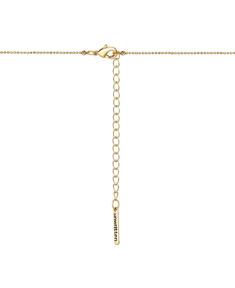 Unwritten Cubic Zirconia Bird, Mother of Pearl Tree, 14K Gold Plated Family Pendant Necklace