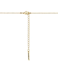 Unwritten Cubic Zirconia Bird, Mother of Pearl Tree, 14K Gold Plated Family Pendant Necklace