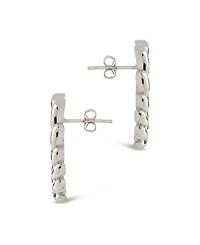 Sterling Forever Gold-Tone or Silver-Tone Round Scalloped Moulinet Studs