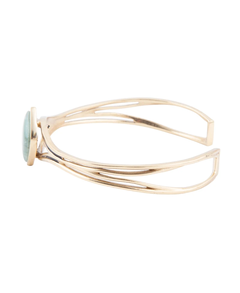 Barse Hush Genuine Aventurine Kite Cuff Bracelet