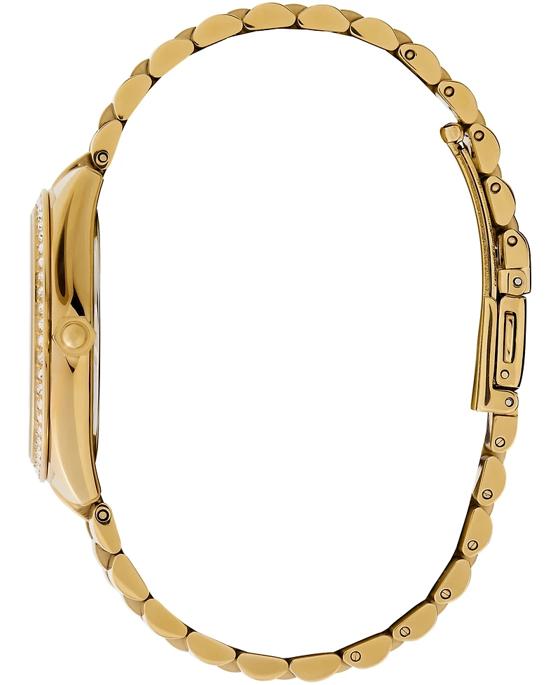 Olivia Burton Women's Bejeweled Gold-Tone Stainless Steel Watch 34mm
