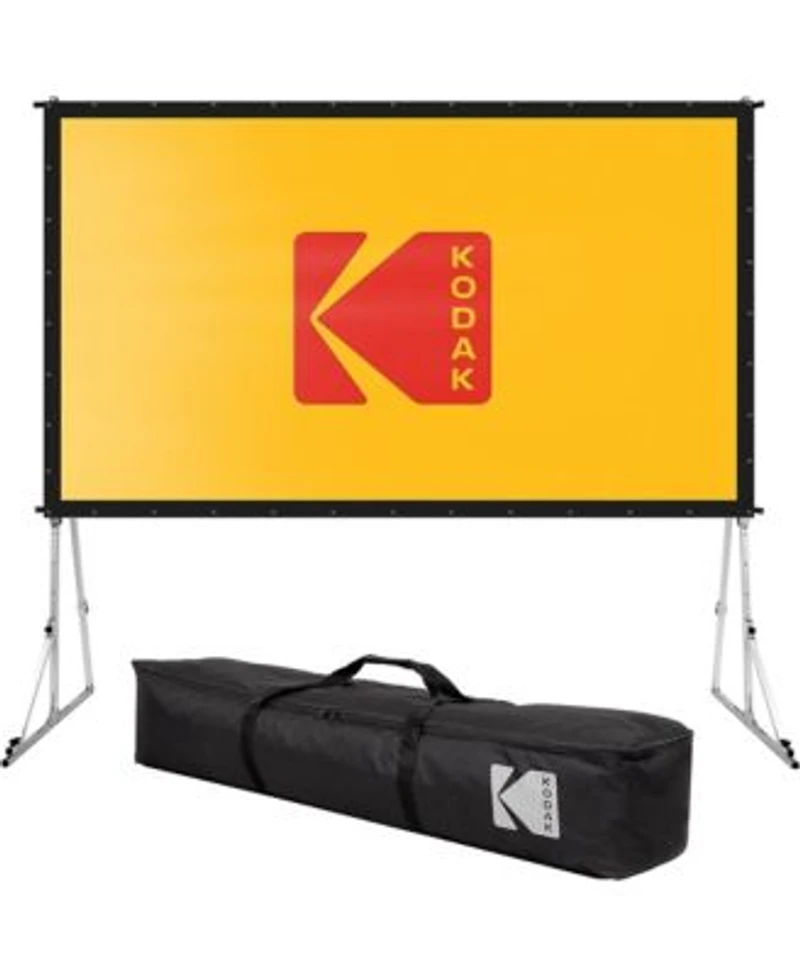 Kodak Fast Fold Front Projection Screen With Stand Portable Durable Ideal For Indoor Outdoor Viewing