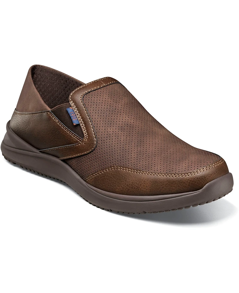 Nunn Bush Men's Conway Ez Moc Toe Slip On Shoes