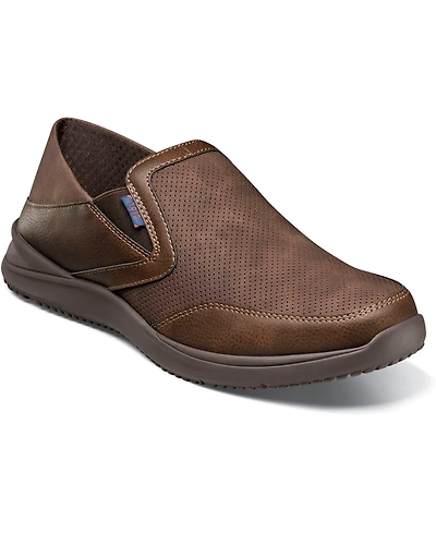 Nunn Bush Men's Conway Ez Moc Toe Slip On Shoes