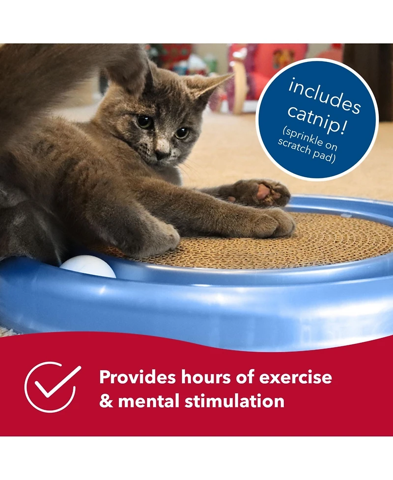 Coastal Pet Turbo by Cat Bundle - Assorted Ball Pack & Scratcher Cat Toy