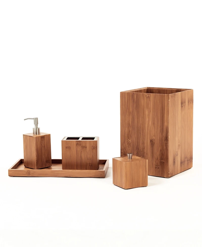 Seville Classics 5-Piece Bamboo Bath and Vanity Set