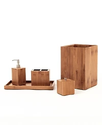 Seville Classics 5-Piece Bamboo Bath and Vanity Set