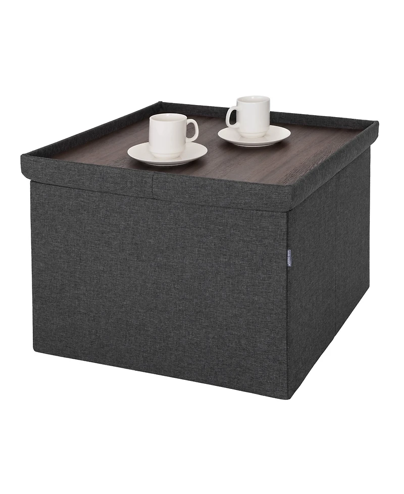 Seville Classics Xl Square Storage Ottoman