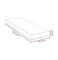 Wall Shelf 23.6"x7.9"x1.6" Bamboo