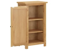 Cupboard 17.7"x12.6"x33.5" Solid Oak Wood