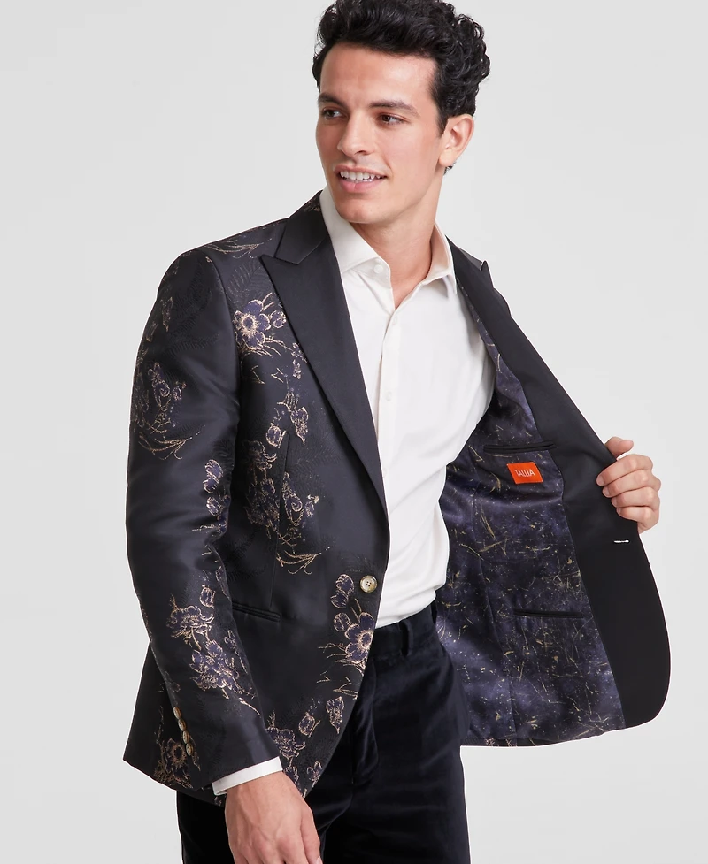 Tallia Men's Slim-Fit Floral Jacquard Sport Coat