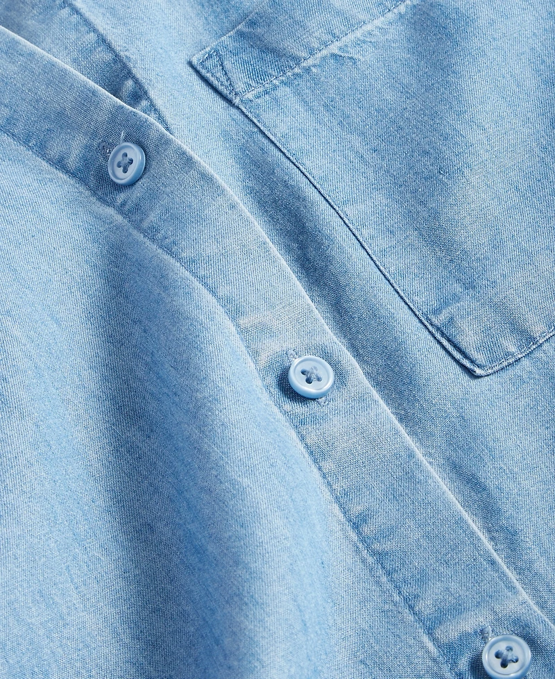 On 34th Women's Easy Button Front Shirt, Created for Macy's