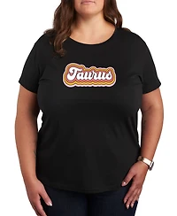 Hybrid Apparel Trendy Plus Astrology Taurus Graphic T-shirt