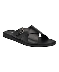 Calvin Klein Men's Elon Casual Slip-On Flat Sandals