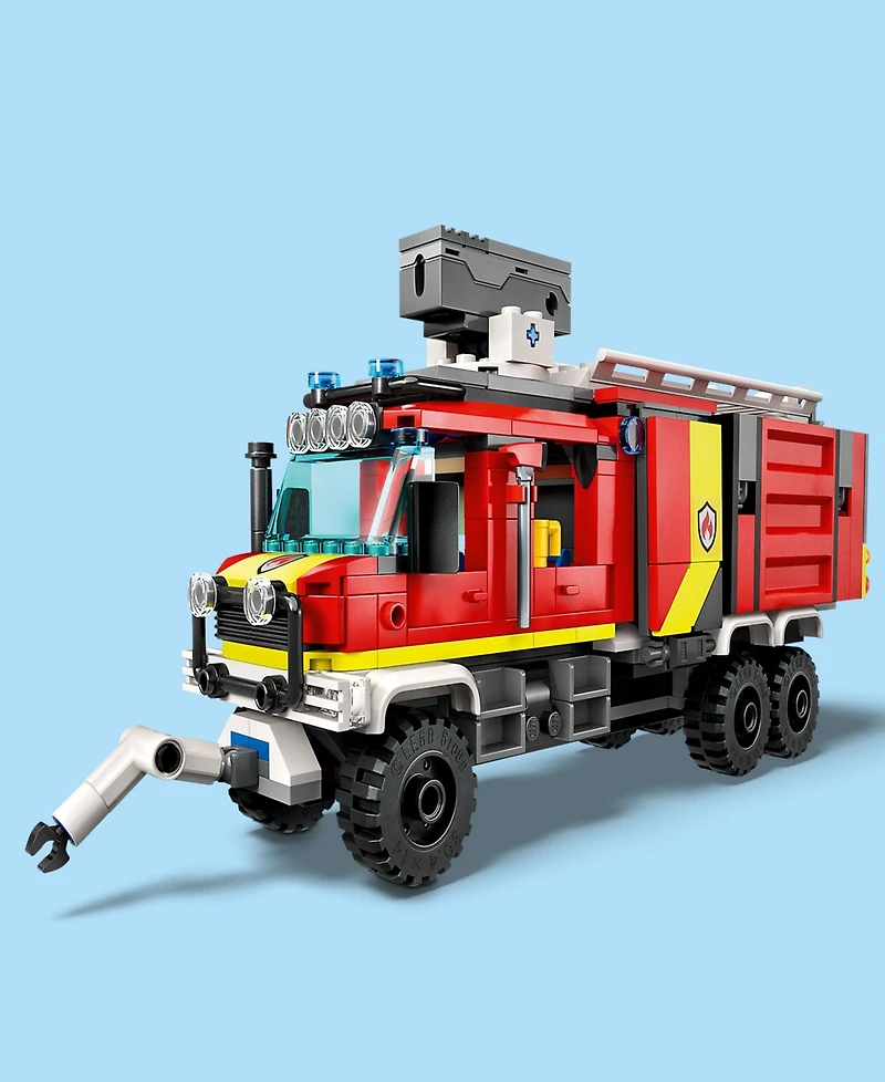 Lego City Fire Command Truck 60374 Building Toy Set with 3 Minifigures