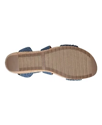 Easy Spirit Women's Lorena Woven Strappy Wedge Sandals