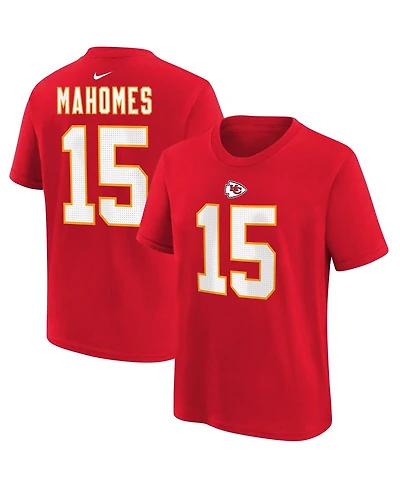 Little Boys and Girls Nike Patrick Mahomes Red Kansas City Chiefs Player Name Number T-shirt