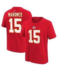Little Boys and Girls Nike Patrick Mahomes Red Kansas City Chiefs Player Name Number T-shirt