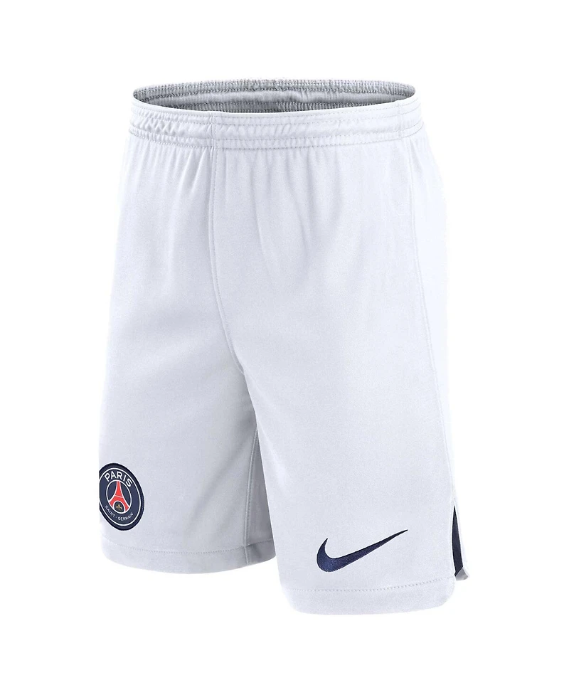 Big Boys Nike White Paris Saint-Germain 2023/24 Away Stadium Performance Shorts
