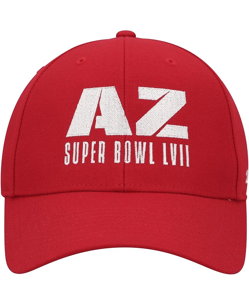 Men's '47 Brand Red Super Bowl Lvii Mvp Script Adjustable Hat