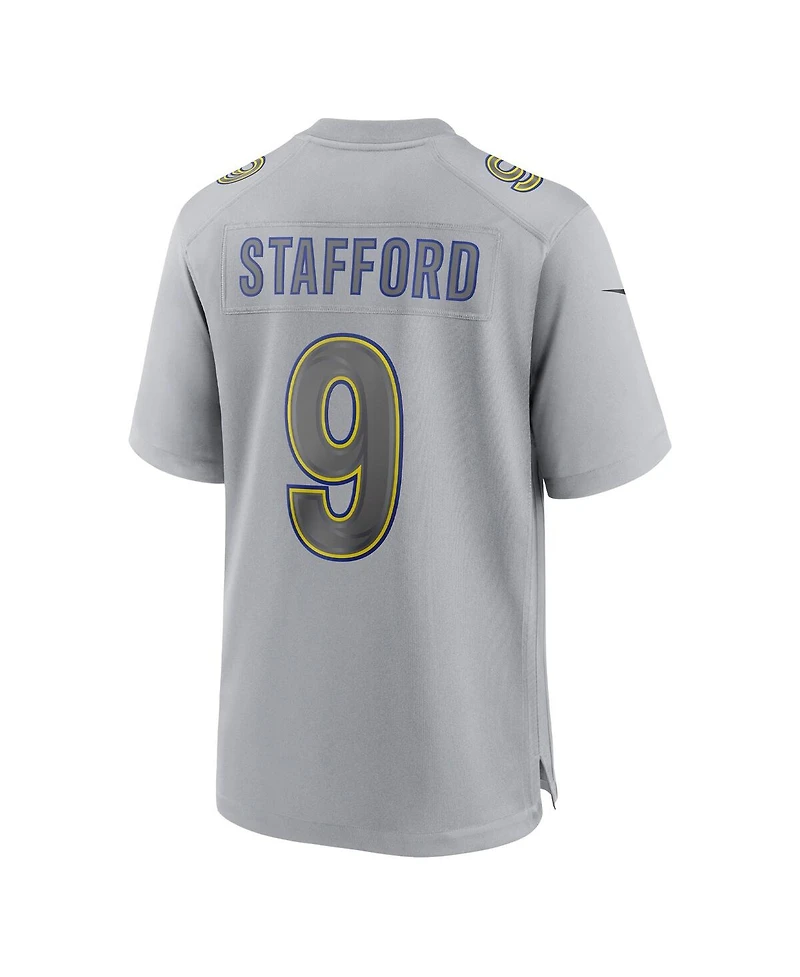 Men's Nike Matthew Stafford Gray Los Angeles Rams Atmosphere Fashion Game Jersey