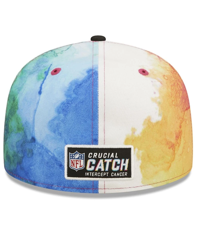 Men's New Era Pink, Black England Patriots 2022 Nfl Crucial Catch 59FIFTY Fitted Hat