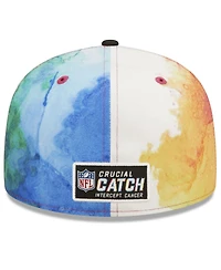 Men's New Era Pink, Black England Patriots 2022 Nfl Crucial Catch 59FIFTY Fitted Hat