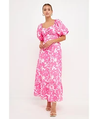 Women's Floral Print Maxi Dress