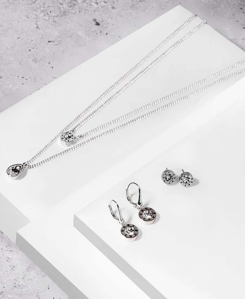 Dkny Double Row Pendant Necklace, 16" long + 3" Extender