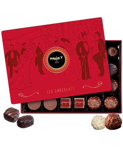 Maxim's De Paris Chocolate Assortment Paris Red Tin, 22 Pieces