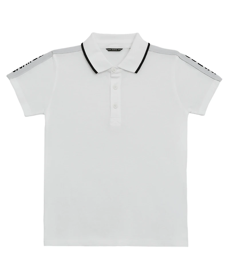 Guess Big Boys Short Sleeve Taping Polo Shirt
