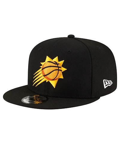 Men's New Era Black Phoenix Suns Official Team Color 9FIFTY Snapback Hat