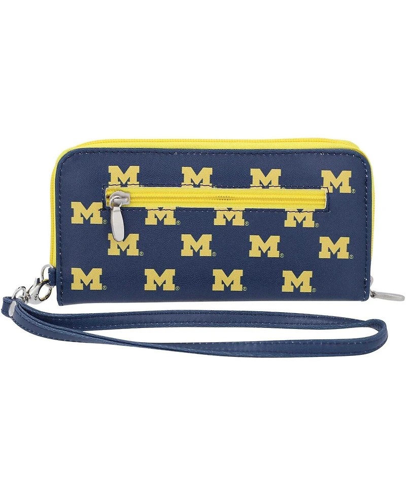 Women's Michigan Wolverines Zip-Around Wristlet Wallet