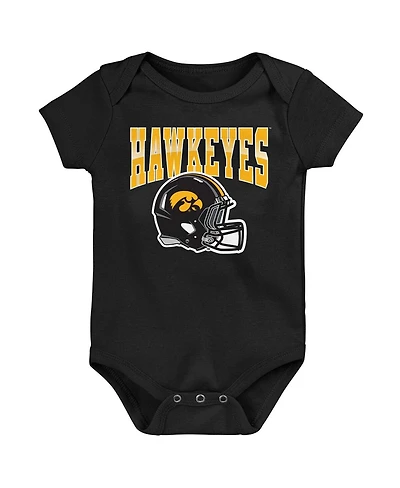 Baby Boys and Girls Black Iowa Hawkeyes New Horizon Bodysuit