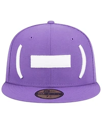 Men's New Era Purple Winston-Salem Dash Theme Nights Hyphen 59FIFTY Fitted Hat