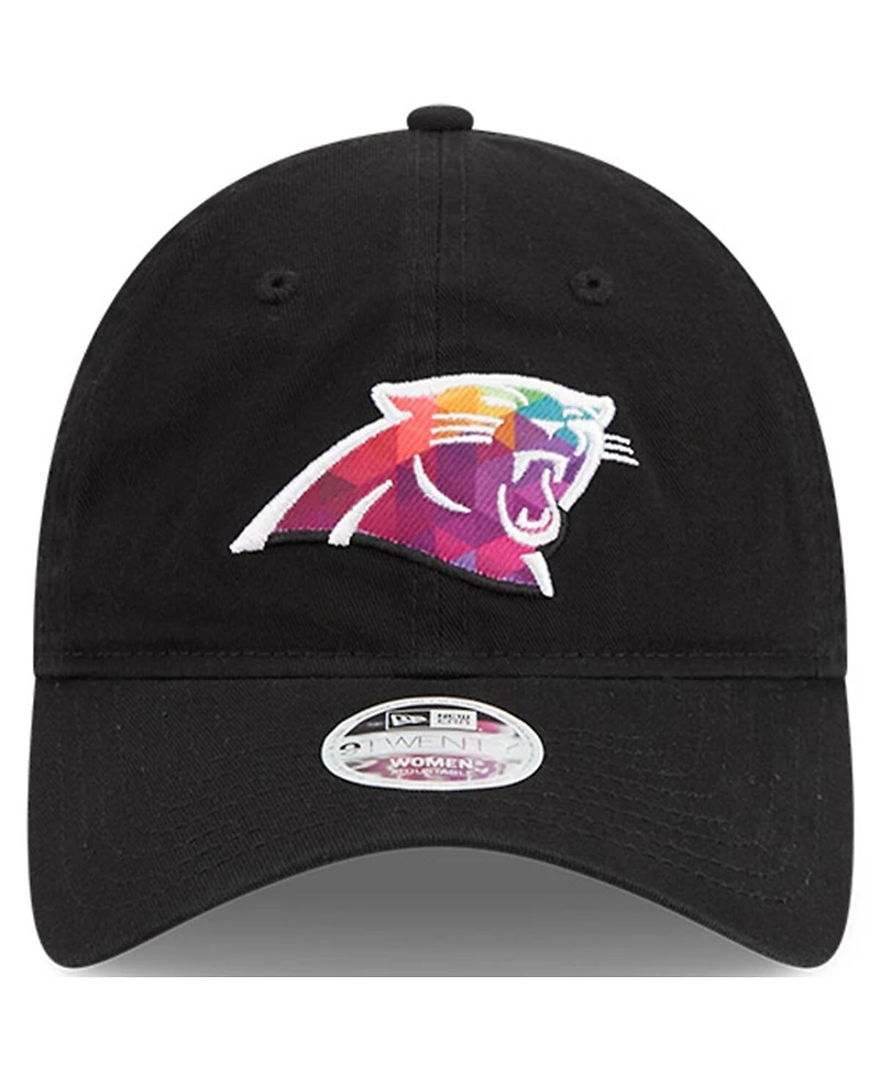 Women's New Era Black Carolina Panthers 2023 Nfl Crucial Catch 9TWENTY Adjustable Hat