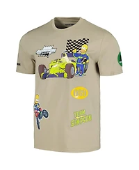 Men's and Women's Freeze Max Khaki The Simpsons Racing T-shirt