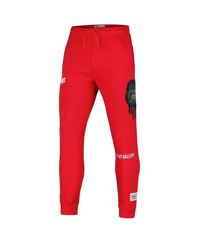 Men's Freeze Max Red Looney Tunes Taz Savage Jogger Pants