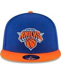 Men's New Era Blue, Orange New York Knicks Two-Tone 9FIFTY Adjustable Hat