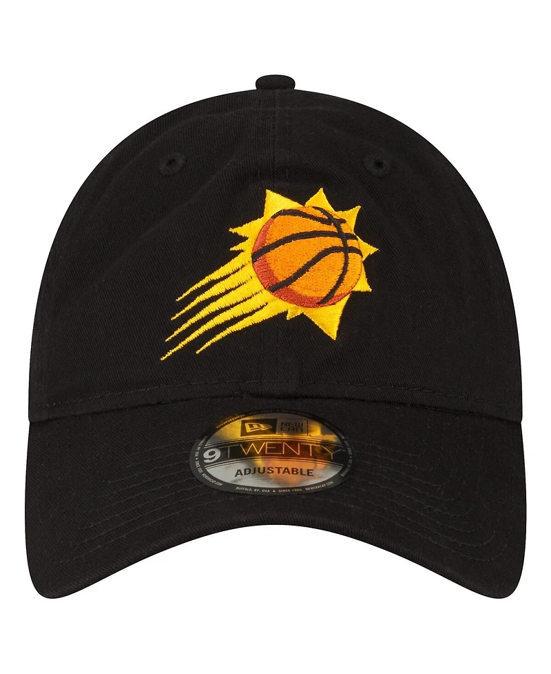 Men's New Era Black Phoenix Suns Team 2.0 9TWENTY Adjustable Hat