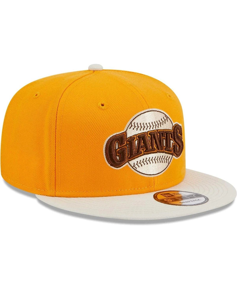 Men's New Era Gold San Francisco Giants Tiramisu 9FIFTY Snapback Hat