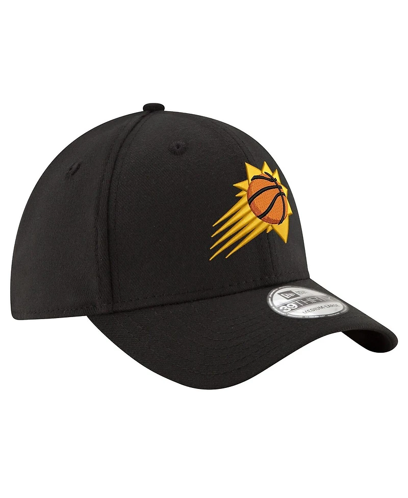 Men's New Era Black Phoenix Suns Logo 39THIRTY Flex Hat