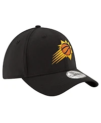 Men's New Era Black Phoenix Suns Logo 39THIRTY Flex Hat