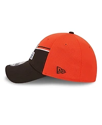 Men's New Era Orange, Brown Cleveland Browns 2023 Sideline 39THIRTY Flex Hat