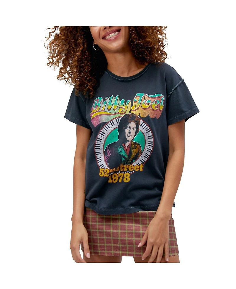 Women's Daydreamer Black Billy Joel 52nd Street Graphic T-shirt